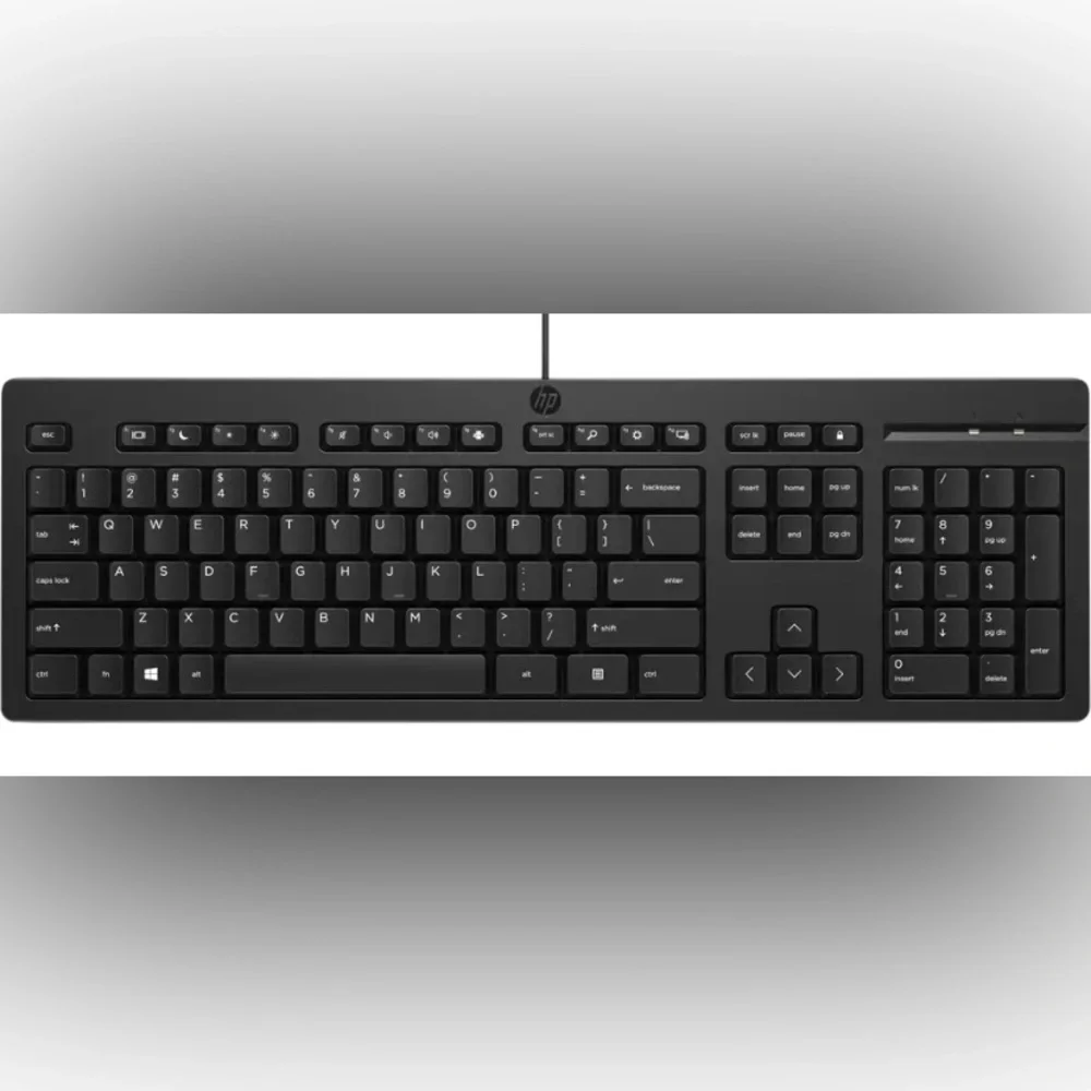 [NEW IN BOX] HP 125 Wired Keyboard - Black